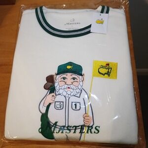 2026 Masters Gnome Embroidered Crew Neck Sweatshirt Golf - LARGE